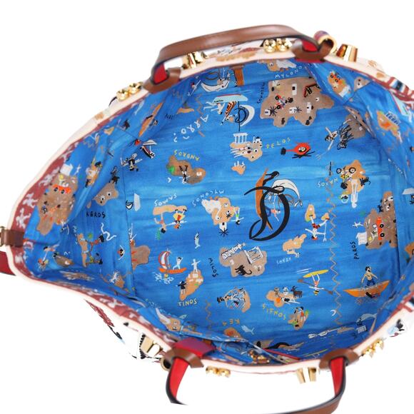 Christian Louboutin Greekaba Small Canvas Tote Bag Shoulder Bag - Picture 3 of 8